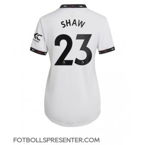Manchester United Luke Shaw #23 Borta Matchtröja Dam 2022-23 Kortärmad